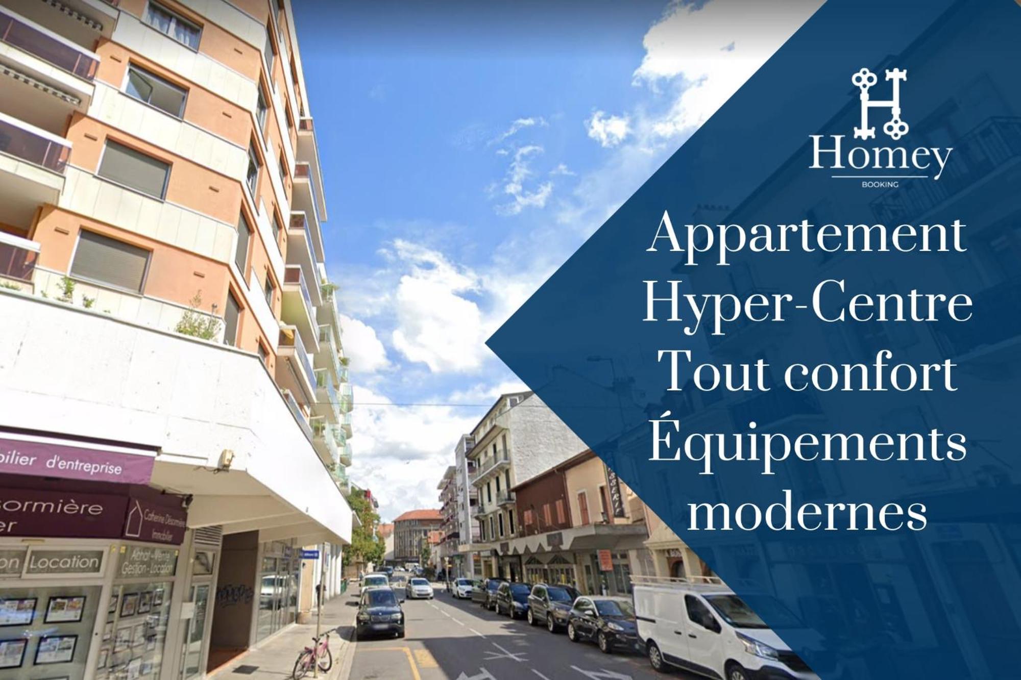 Homey Superchill - Appartement Moderne Et Tout Equipe - Netflix Et Wifi Inclus - Situe En Hyper-Centre - Proche Geneve Аннемас Экстерьер фото